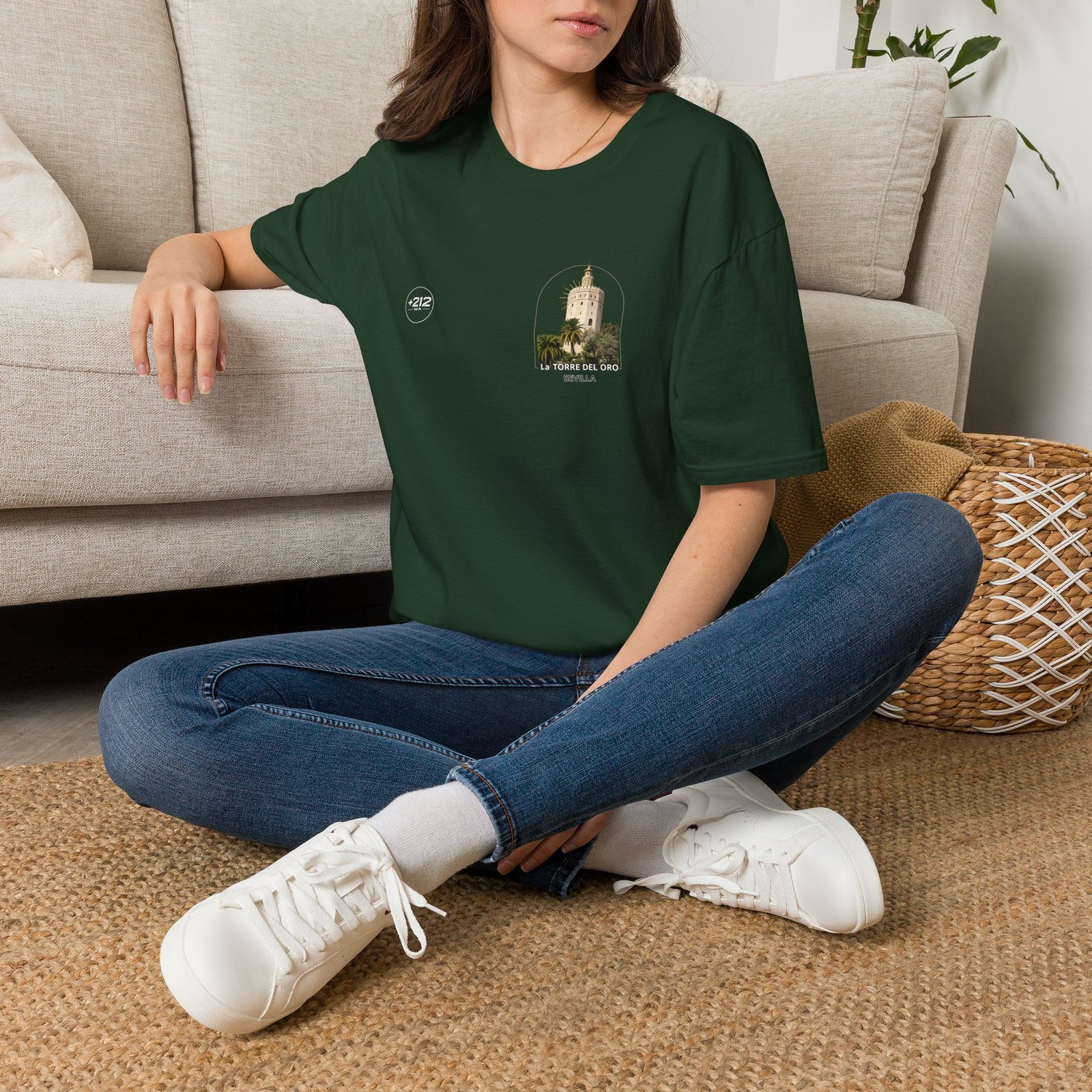 T-Shirt — La Torre del Oro Sevilla Vintage Travel Tee - Image 26