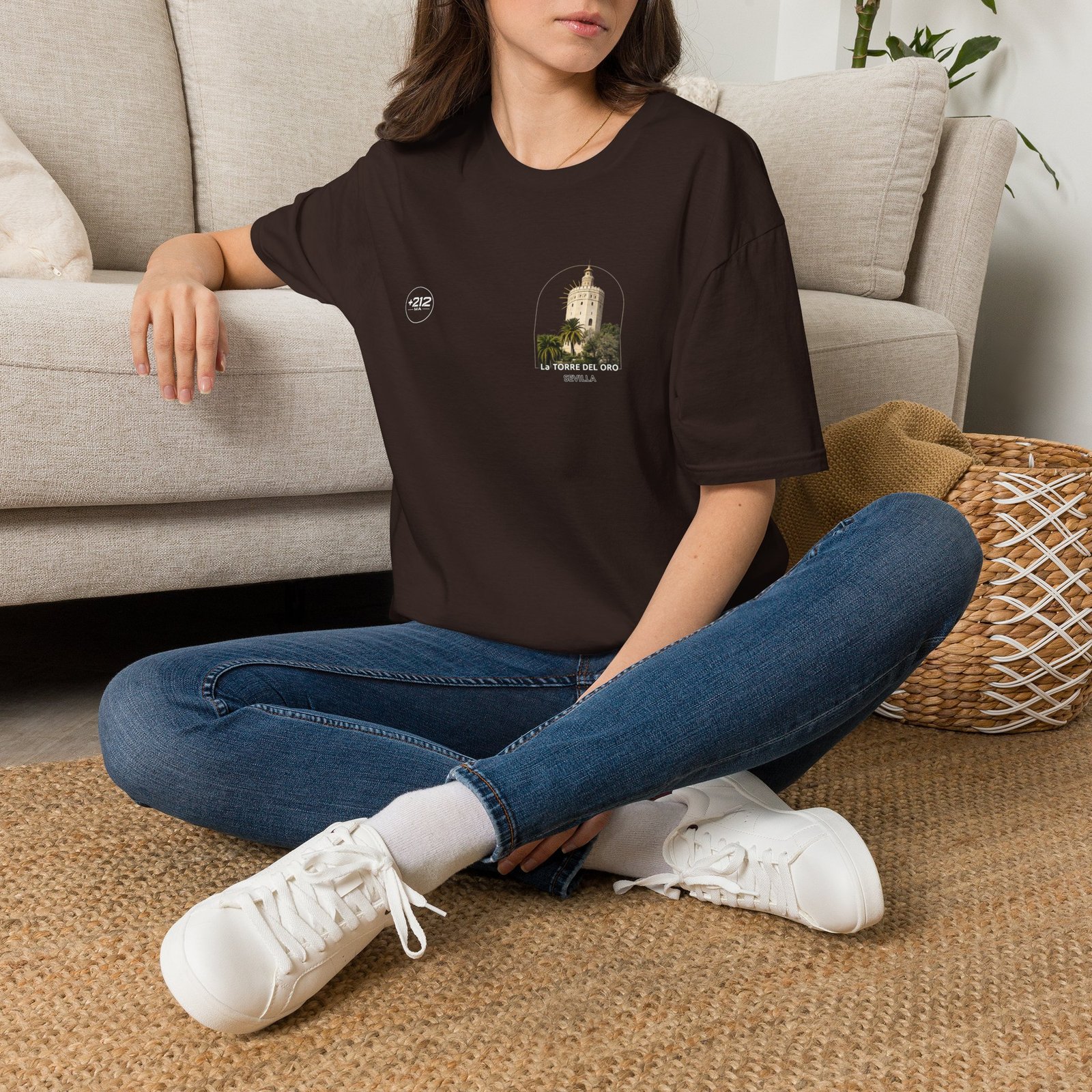 T-Shirt — La Torre del Oro Sevilla Vintage Travel Tee - Image 14