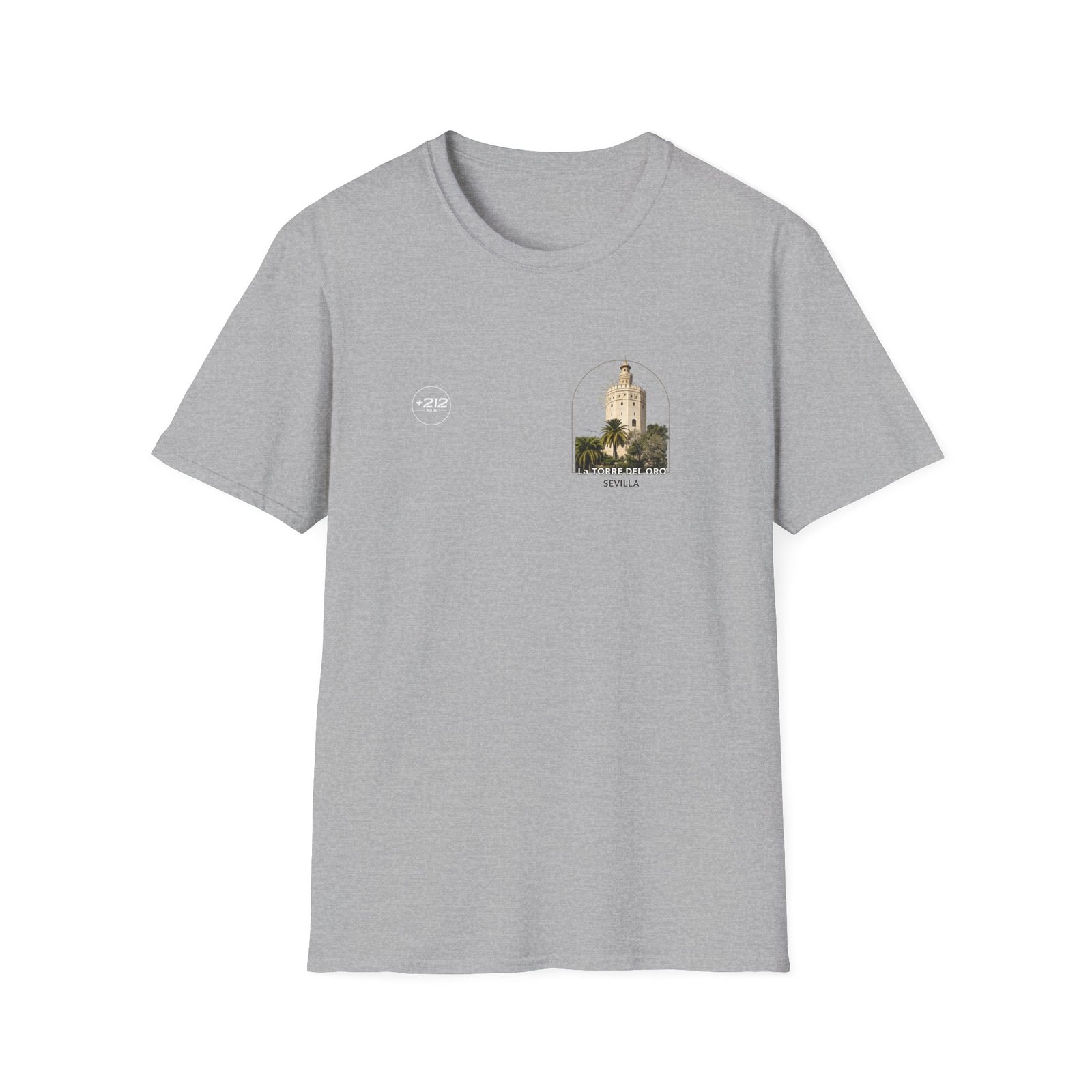 T-Shirt — La Torre del Oro Sevilla Vintage Travel Tee - Image 7