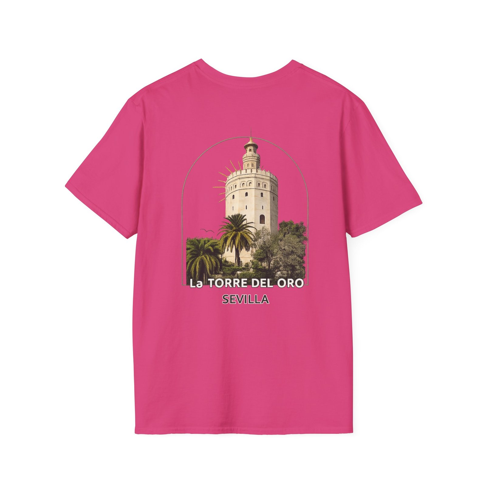 T-Shirt — La Torre del Oro Sevilla Vintage Travel Tee - Image 52