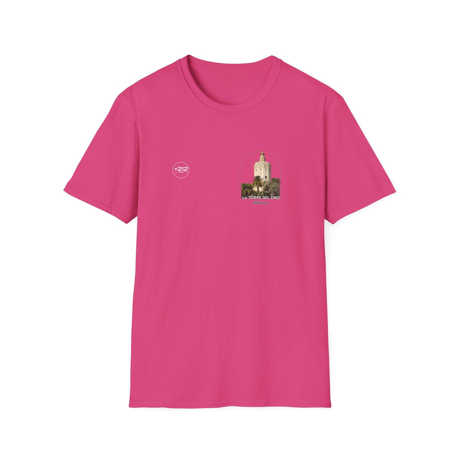 T-Shirt — La Torre del Oro Sevilla Vintage Travel Tee - Image 51