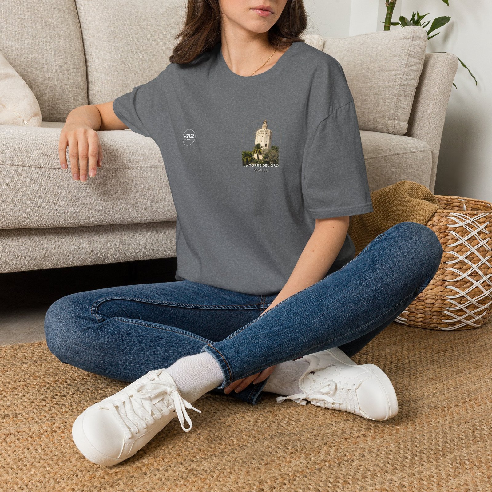 T-Shirt — La Torre del Oro Sevilla Vintage Travel Tee - Image 30