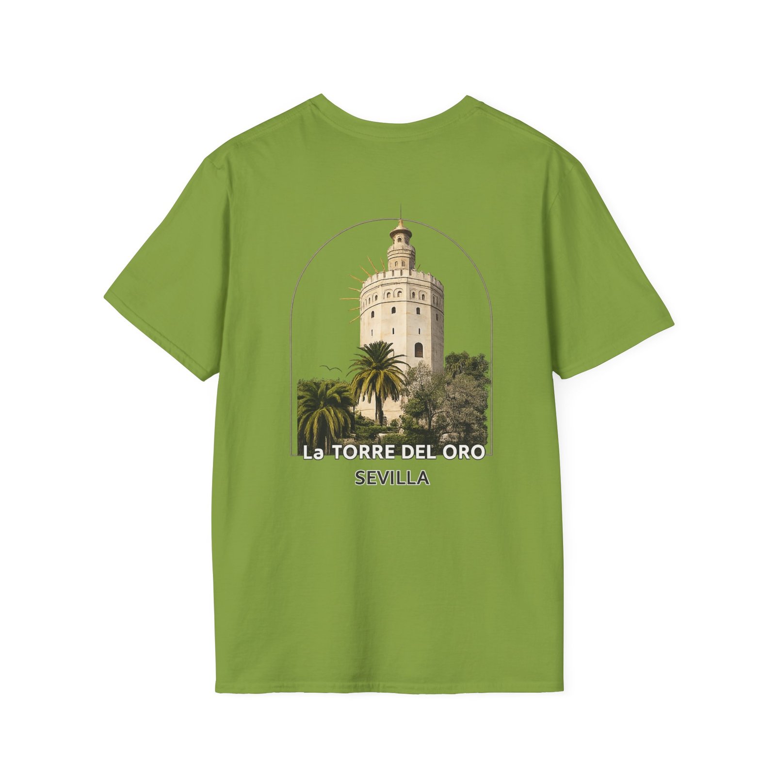 T-Shirt — La Torre del Oro Sevilla Vintage Travel Tee - Image 20