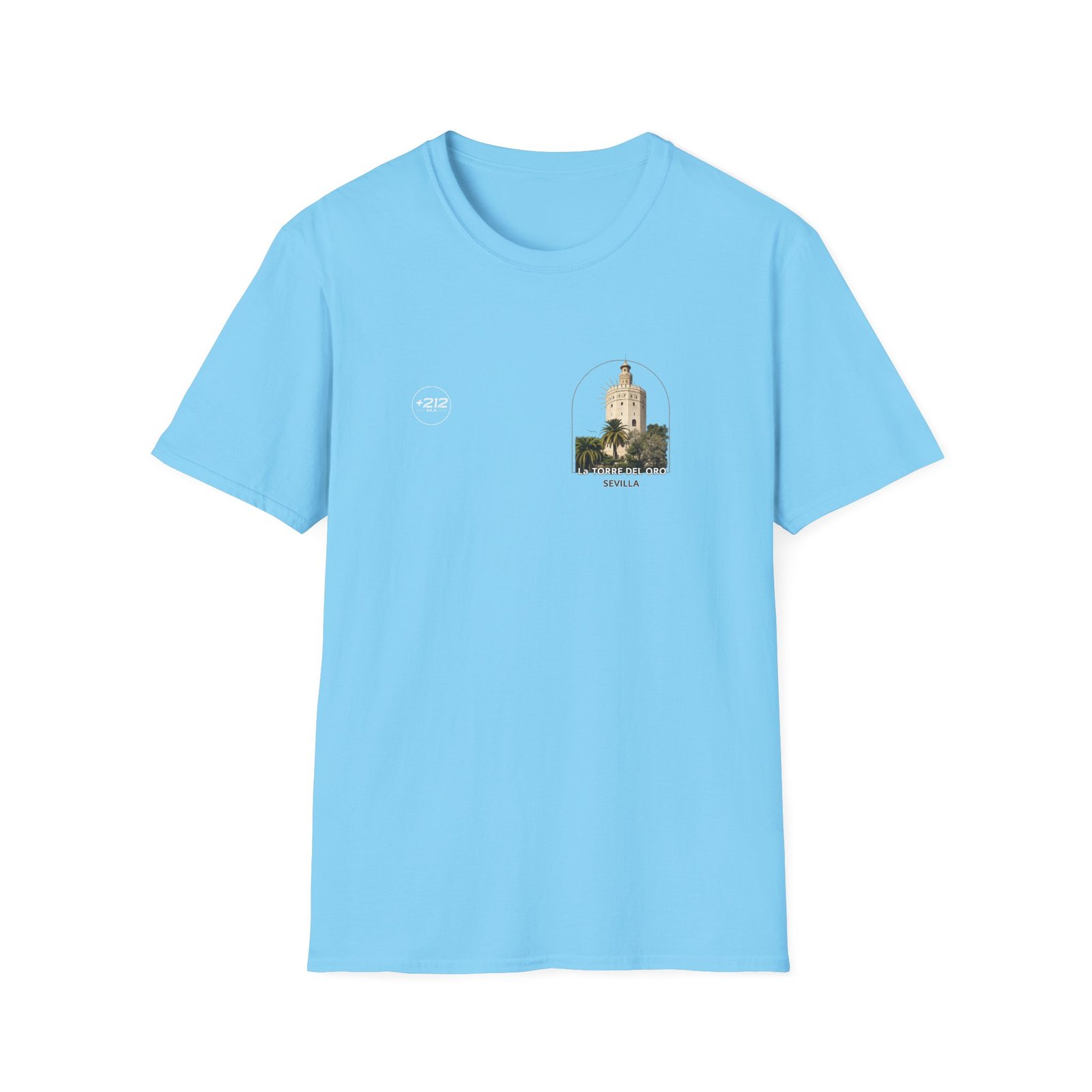 T-Shirt — La Torre del Oro Sevilla Vintage Travel Tee - Image 35