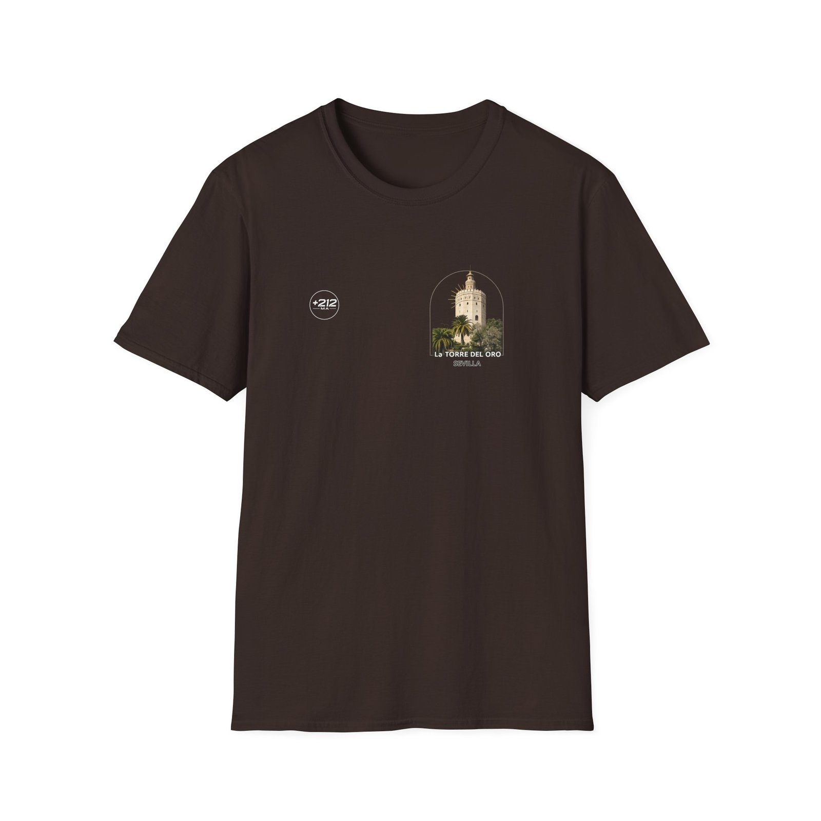 T-Shirt — La Torre del Oro Sevilla Vintage Travel Tee - Image 15