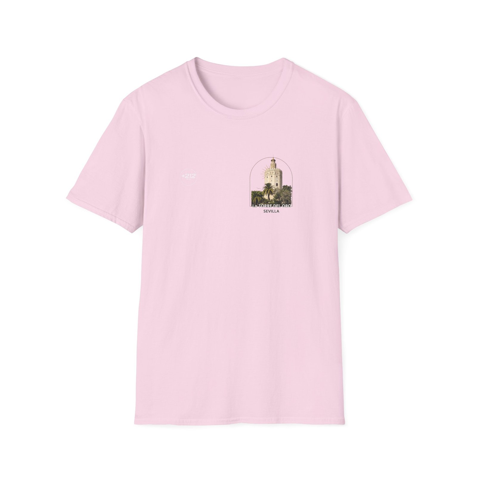 T-Shirt — La Torre del Oro Sevilla Vintage Travel Tee - Image 47