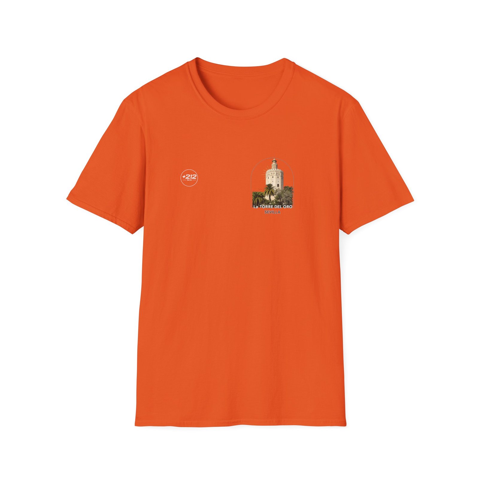 T-Shirt — La Torre del Oro Sevilla Vintage Travel Tee - Image 11