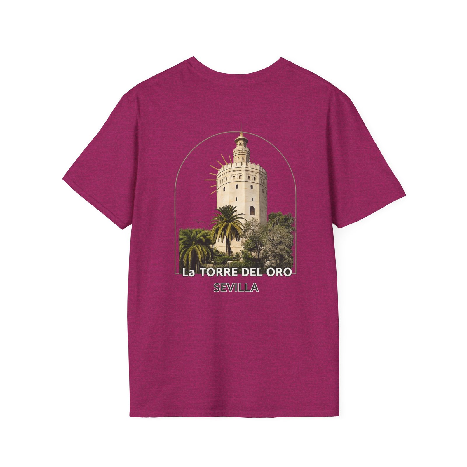 T-Shirt — La Torre del Oro Sevilla Vintage Travel Tee - Image 24
