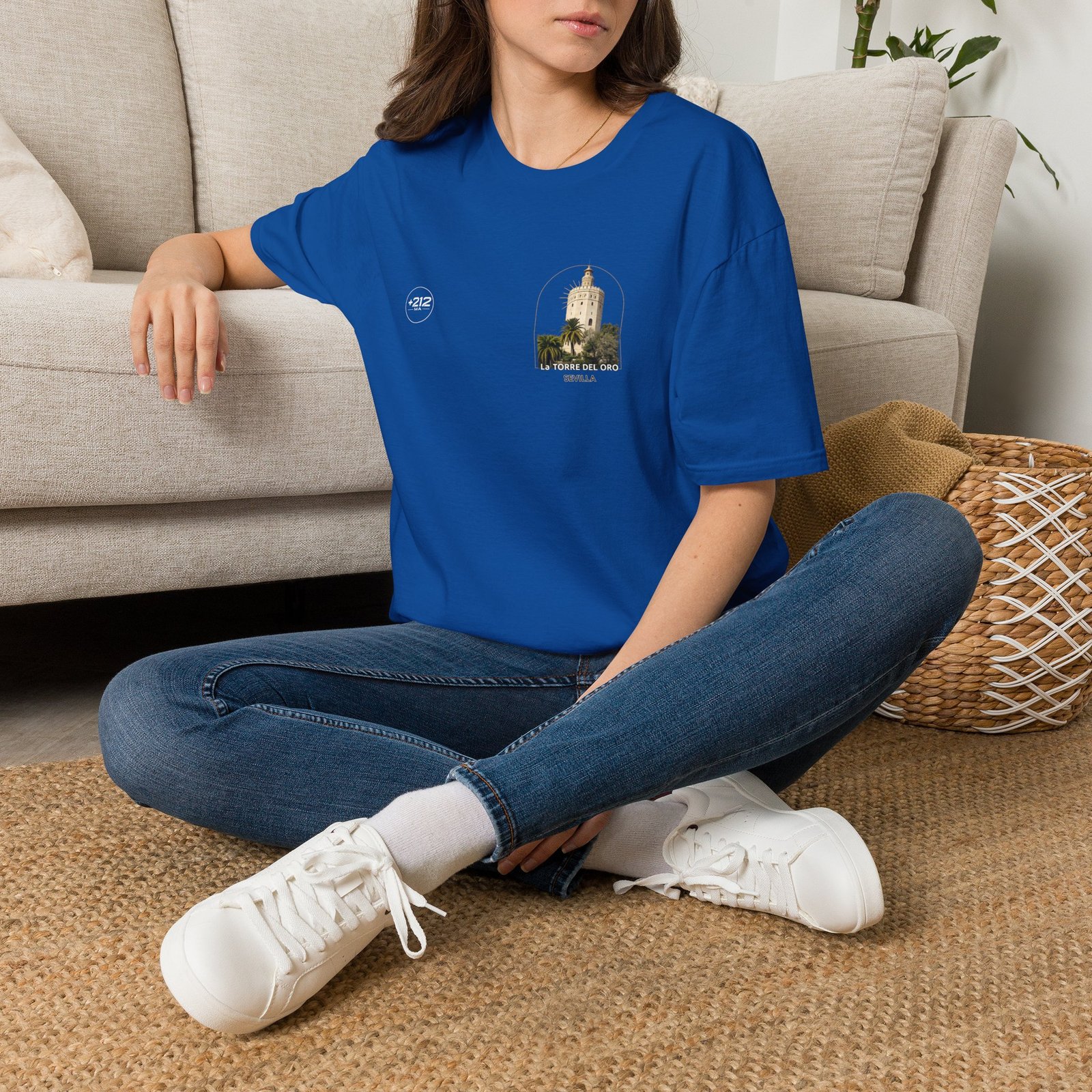 T-Shirt — La Torre del Oro Sevilla Vintage Travel Tee - Image 42