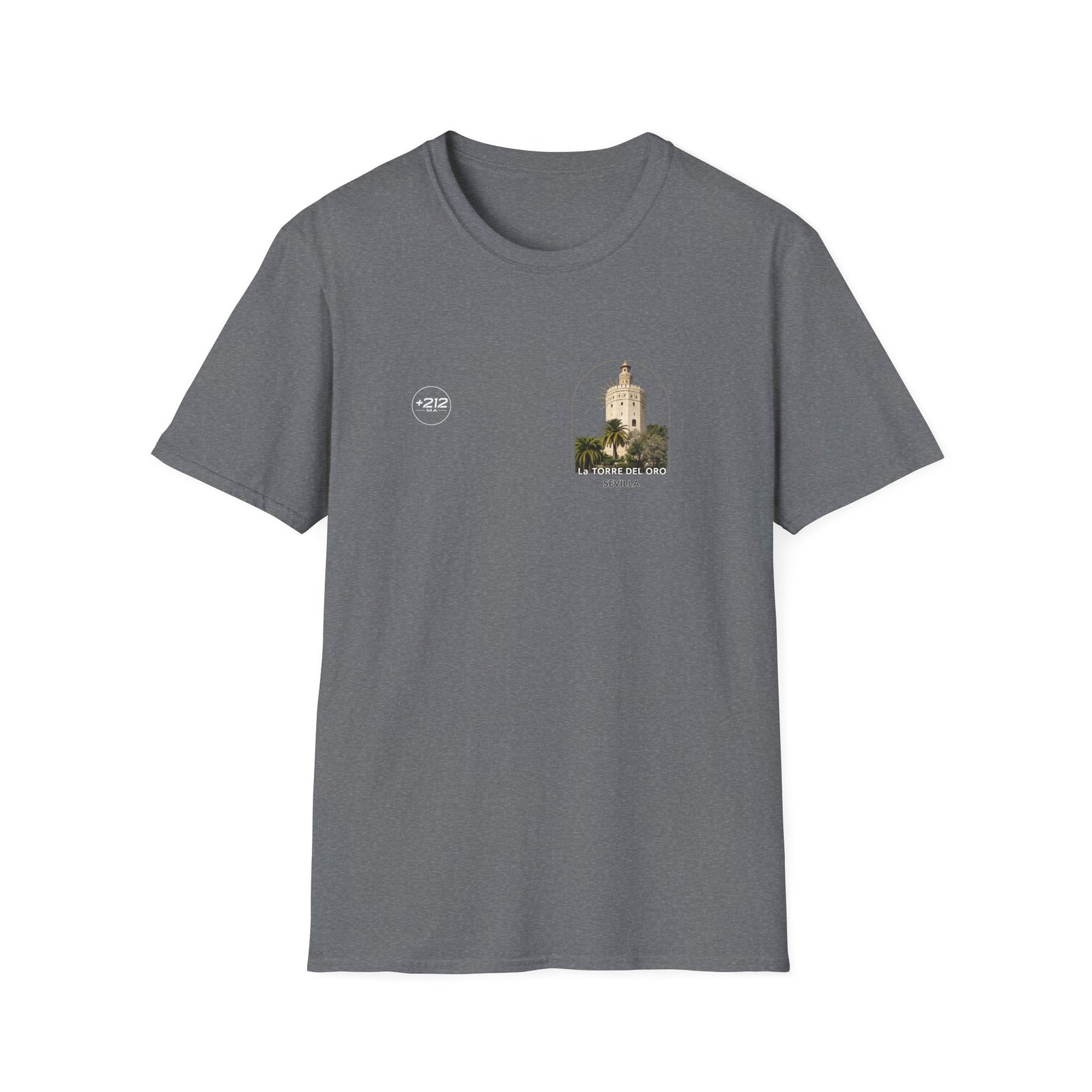 T-Shirt — La Torre del Oro Sevilla Vintage Travel Tee - Image 31