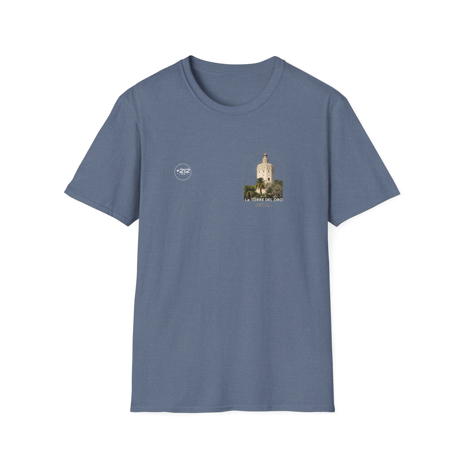 T-Shirt — La Torre del Oro Sevilla Vintage Travel Tee - Image 39