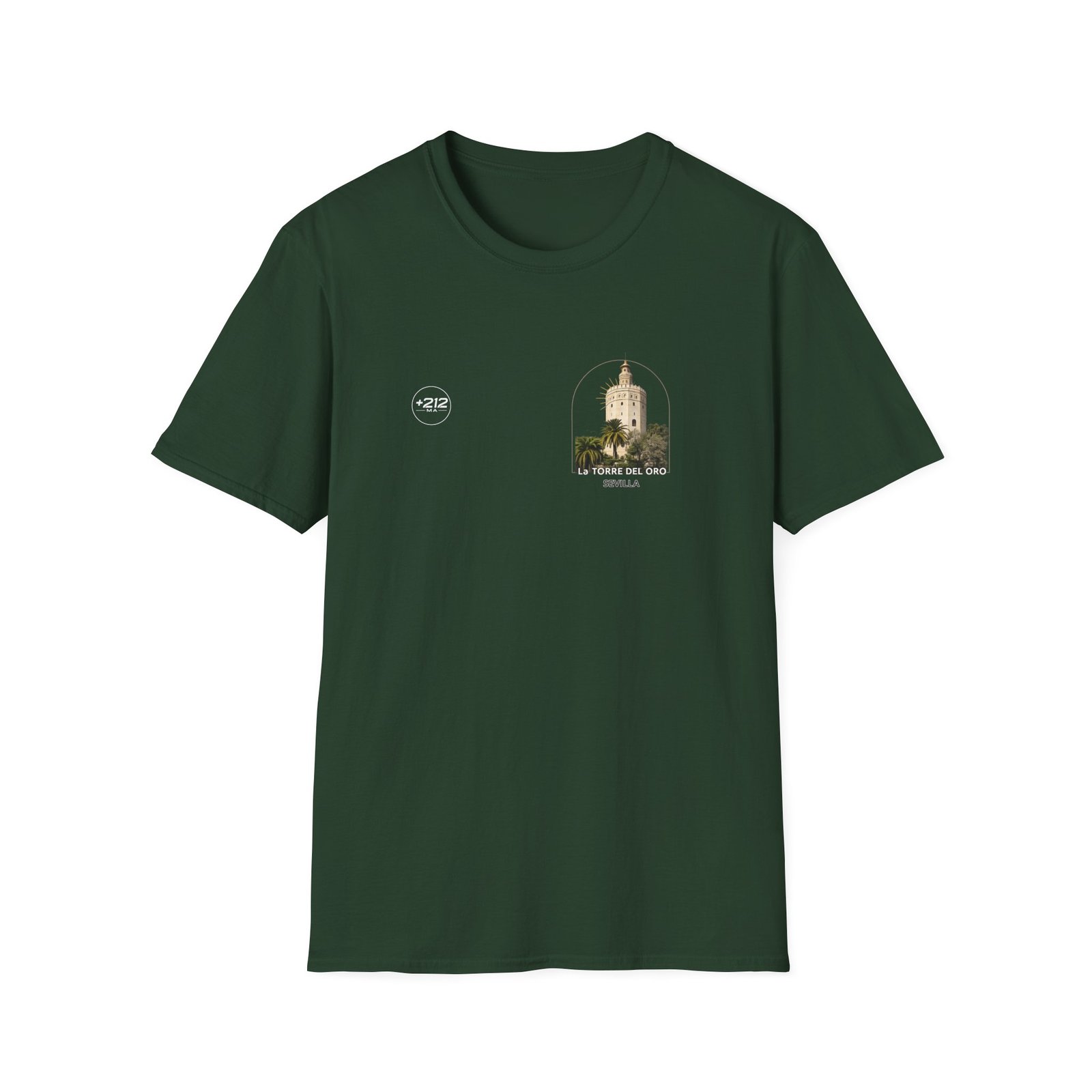T-Shirt — La Torre del Oro Sevilla Vintage Travel Tee - Image 27