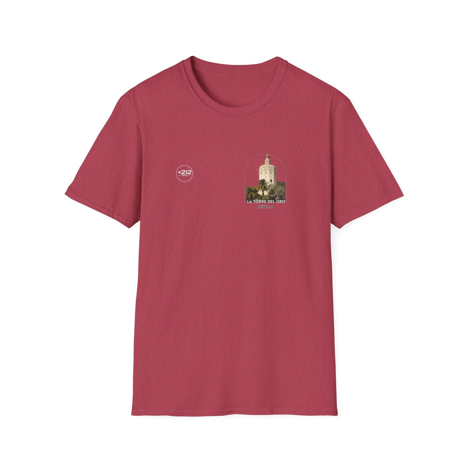 T-Shirt — La Torre del Oro Sevilla Vintage Travel Tee - Image 55