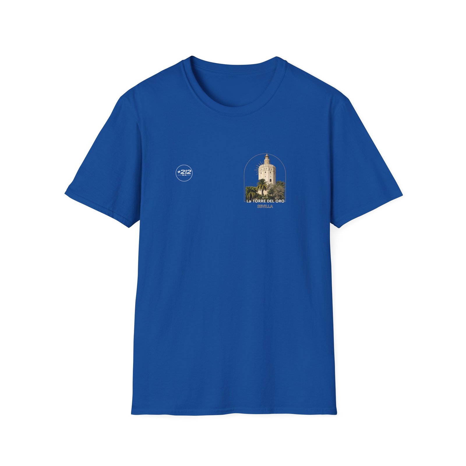 T-Shirt — La Torre del Oro Sevilla Vintage Travel Tee - Image 43
